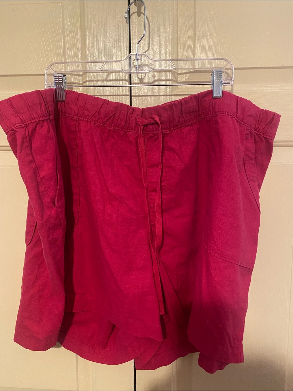 NWT! Lane Bryant Size 26 Red Linen Shorts